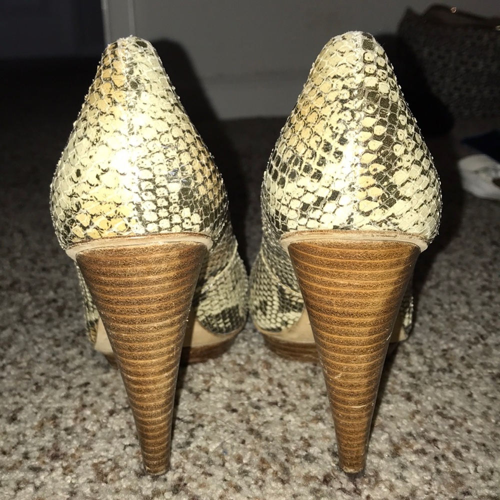 Python Leather Heels - image 5